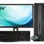 Ordenadores sobremesa completos | Hp 800 G1 SFF I5-4570 16  Ram Disco 480  SSD + 1 TB HDD DVD Windows 10 + Monitor 24", Teclado y Ratón