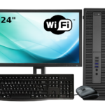 Ordenadores sobremesa completos | Hp 800 G1 SFF I5-4570 8 Ram Disco 240 SSD + 500 HDD DVD Windows 10 + Monitor 24",WIFI, Teclado y Ratón