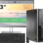 Ordenadores sobremesa completos | Hp 8300 SFF I5-3470 8 Ram Disco 240 SSD Lector DVD Windows 10 + Monitor HP E233