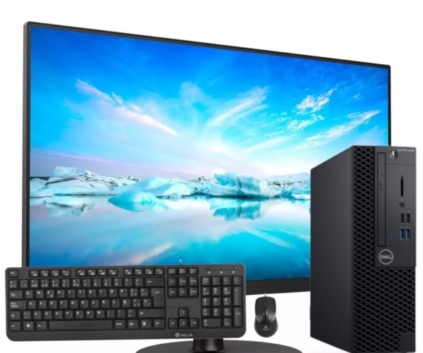 Dell Optiplex 3060 SFF Intel Core i5-8500 16 GB Ram 256 GB SSD M.2. WINDOWS 11 +Monitor 24" Teclado y Ratón Windows 11 Pro