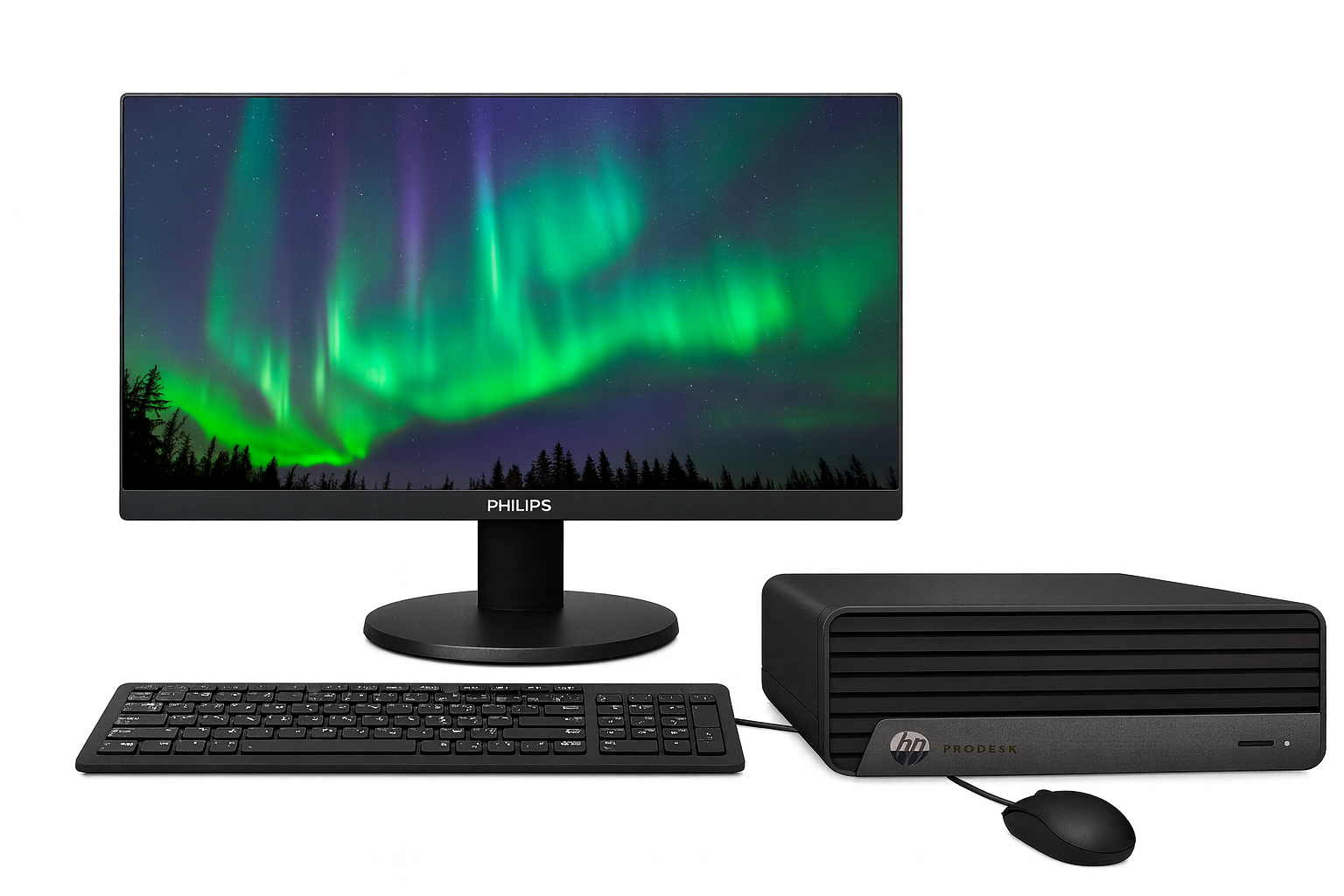 HP ProDesk 600 G6 SFF I5-10500 16 GB RAM Disco 256 GB SSD M.2 NVME + Monitor 24″ Teclado y Ratón  Windows 11 Pro