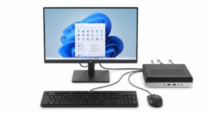 HP EliteDesk 800 G4 Desktop Mini PC , i5-8500T,RAM 16 GB, Disco NVme 512 GB, Win 11 Pro WIFI, BLUETOOTH + Monitor 24"
